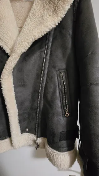 Cazadora biker doble faz Bershka