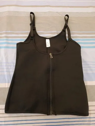 Faja reductora negra con tirantes talla M