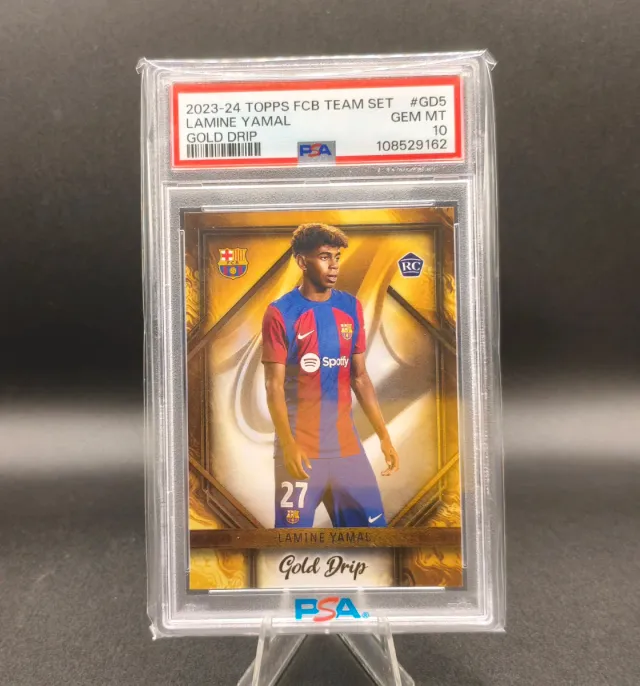 Lamine Yamal Rookie Gold Drip PSA 10