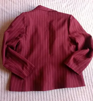 Chaqueta de vestir a rayas para mujer