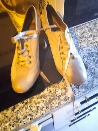 Botines ante beige talla 39