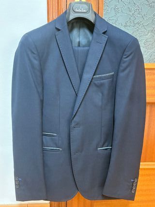 Traje Zara Azul Hombre