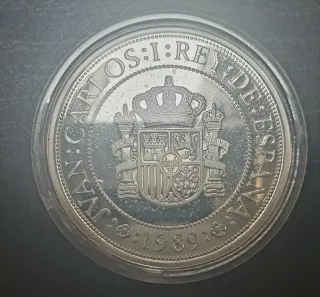 5 Pesetas Plata 1989 Carlos Rey España