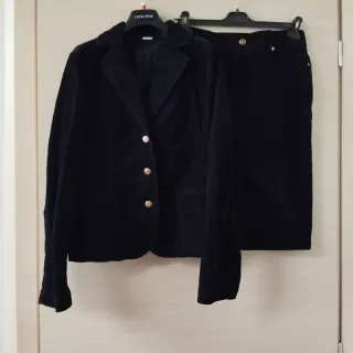 Tailleur gonna e giacca nero Dream