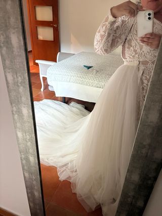 Sobrefalda Novia Tul Blanca Talla Única