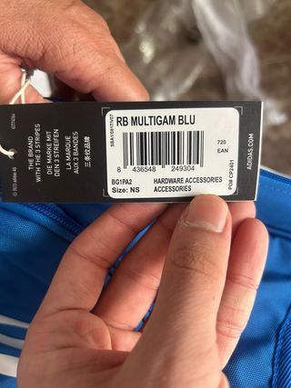 Paletero Adidas Azul y Amarillo