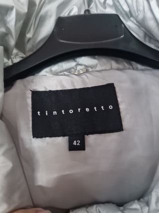 Plumífero moda Tintoretto plateado 