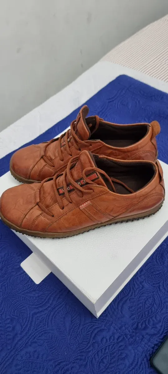 Zapatillas Prada Marrones Hombre