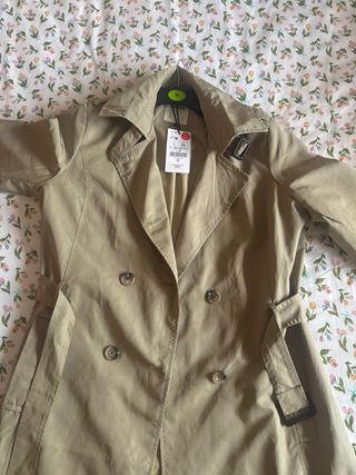 Gabardina Lefties Verde Talla M