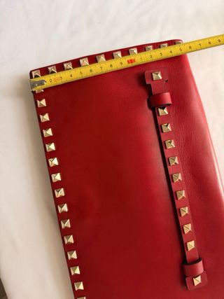 Bolso Clutch Rojo burdeo