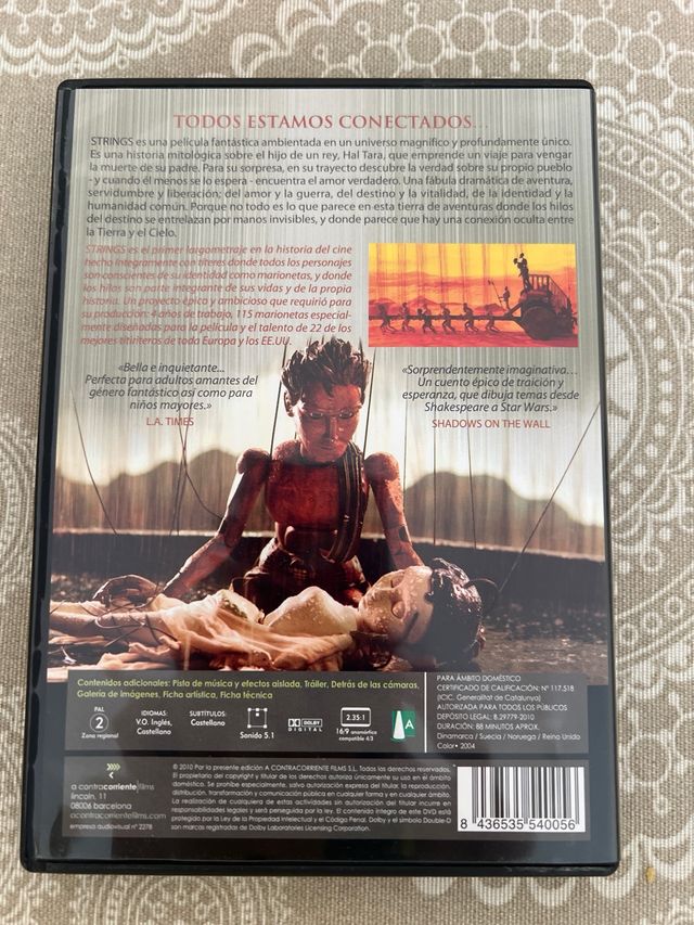 DVD Película Strings (Drama, Fantasía)