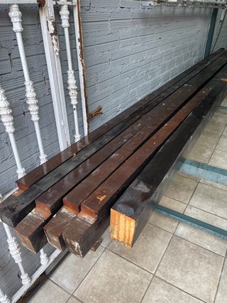 Vigas de madera rústicas (lote)