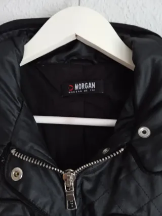 Cazadora negra acolchada Morgan