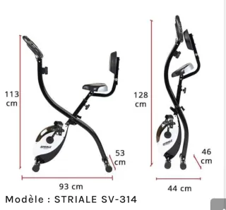 Bicicleta Estática Plegable STRIALE SV-314