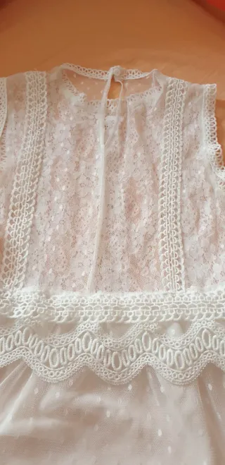 Blusa de encaje blanca