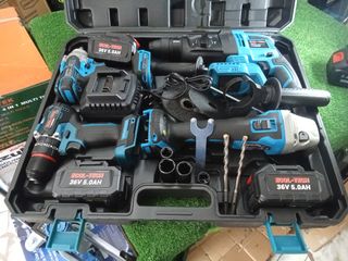 Valigetta attrezzi 4 in 1 + 3 batterie 36V