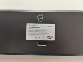 Teclado Bluetooth Mecánico Negro con Bateria