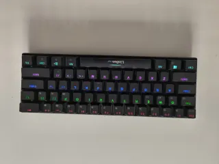 Teclado Bluetooth Mecánico Negro con Bateria