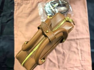 Borsa da bowling Miu Miu marrone
