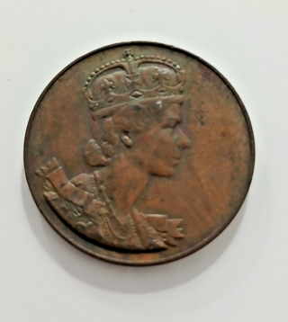 Medaglia Canada Elisabetta II MCMLIII 1953