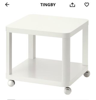 Mesa auxiliar TINGBY Ikea con ruedas