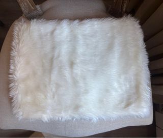 Bufandas de pelo sintético blanca