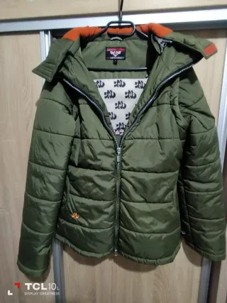 Cazadora verde desmontable