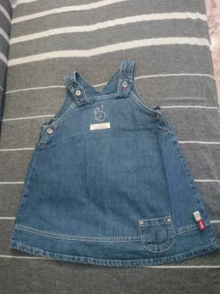 Vestido Peto Vaquero Peter Rabbit Bebé talla 80 