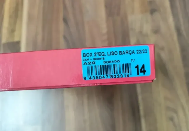 Uniforme Niño FC Barcelona. Talla 14. Barça