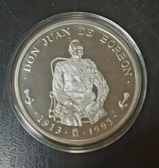 Moneda Cinco Ecus Plata