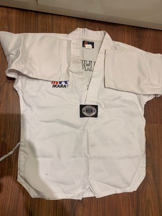 Kimono Taekwondo (130)IKARА Talla S + Protecciones