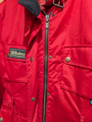 Chaqueta Belstaff Roja Oscura