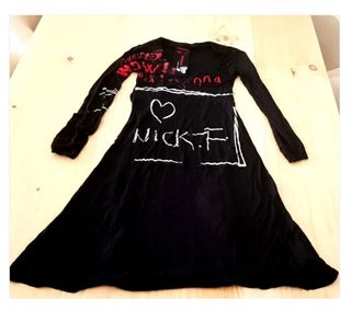 (TALLA S) VESTIDO DESIGUAL NEGRO