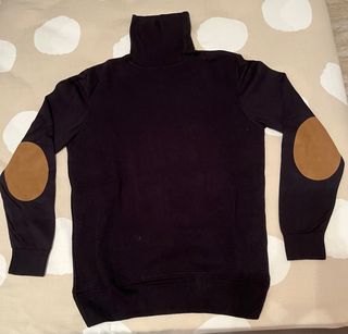 Jersey Zara cuello alto parches en codos Talla M