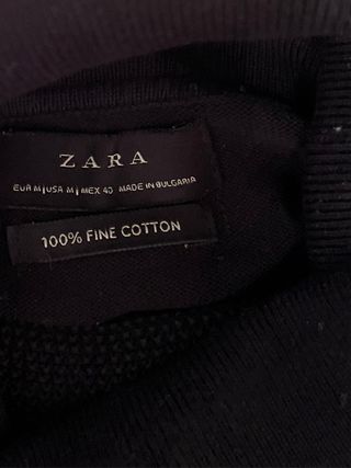 Jersey Zara cuello alto parches en codos Talla M