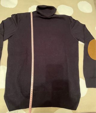 Jersey Zara cuello alto parches en codos Talla M