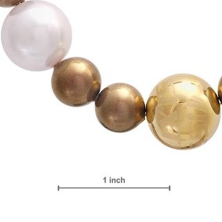 Collar Miss Sixty Dorado Perlas
