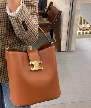 Bolso Celine Louise Piel Marrón