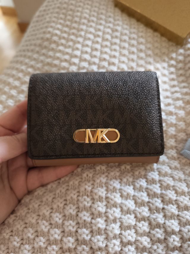 Monedero Cartera Michael Kors Marrón y Dorado