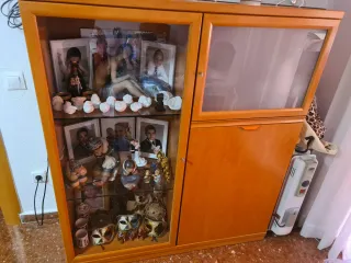 Mueble de salón chapa madera cerezo