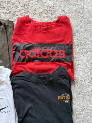 Lote 4 Camisetas: Adidas, Nike, Calvin Klein
