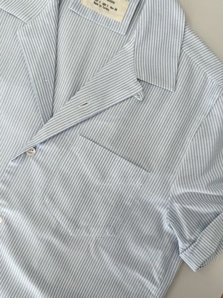 Camisa Zara Oxford Manga Corta Talla S