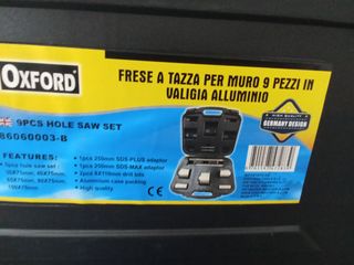 Set Carotatrice Oxford 9 Pezzi Valigia Alluminio