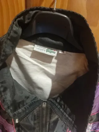 Chaqueta Lacoste Vintage Negra y Morada