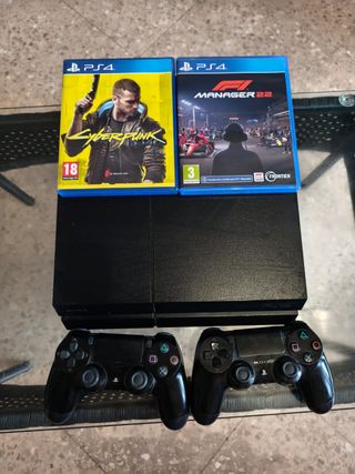 PS4 (PlayStation 4) + 2 Mandos + 2 Juegos