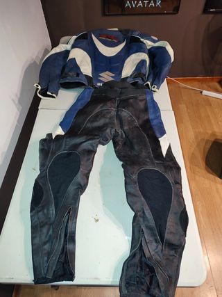 Traje cuero moto 2 piezas