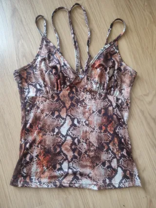 Top estampado tirantes