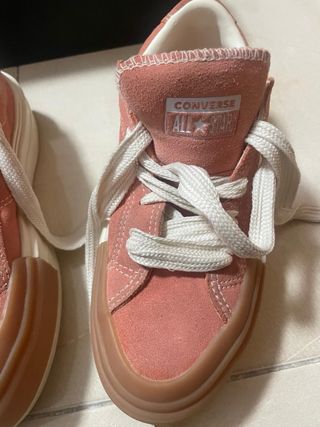 Zapatillas Converse Rosa y Marrón
