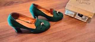 Zapatos de tacón verdes Kylie talla 38
