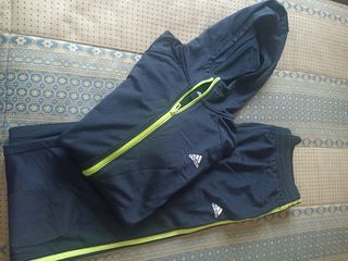 Chándal Adidas Negro y Verde Talla 15-16Y